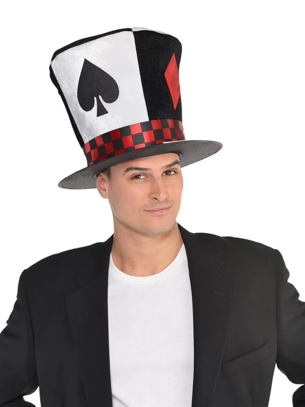 Mad Hatter Spades Heart Hat Adult OS